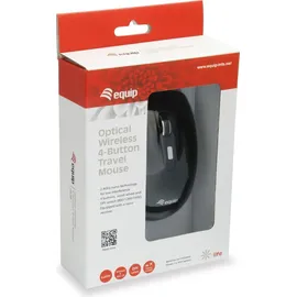 Equip Optische Reisemaus schwarz