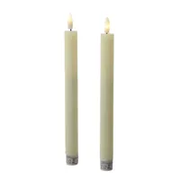 MARELIDA LED Stabkerzen 24 cm creme 2 St.