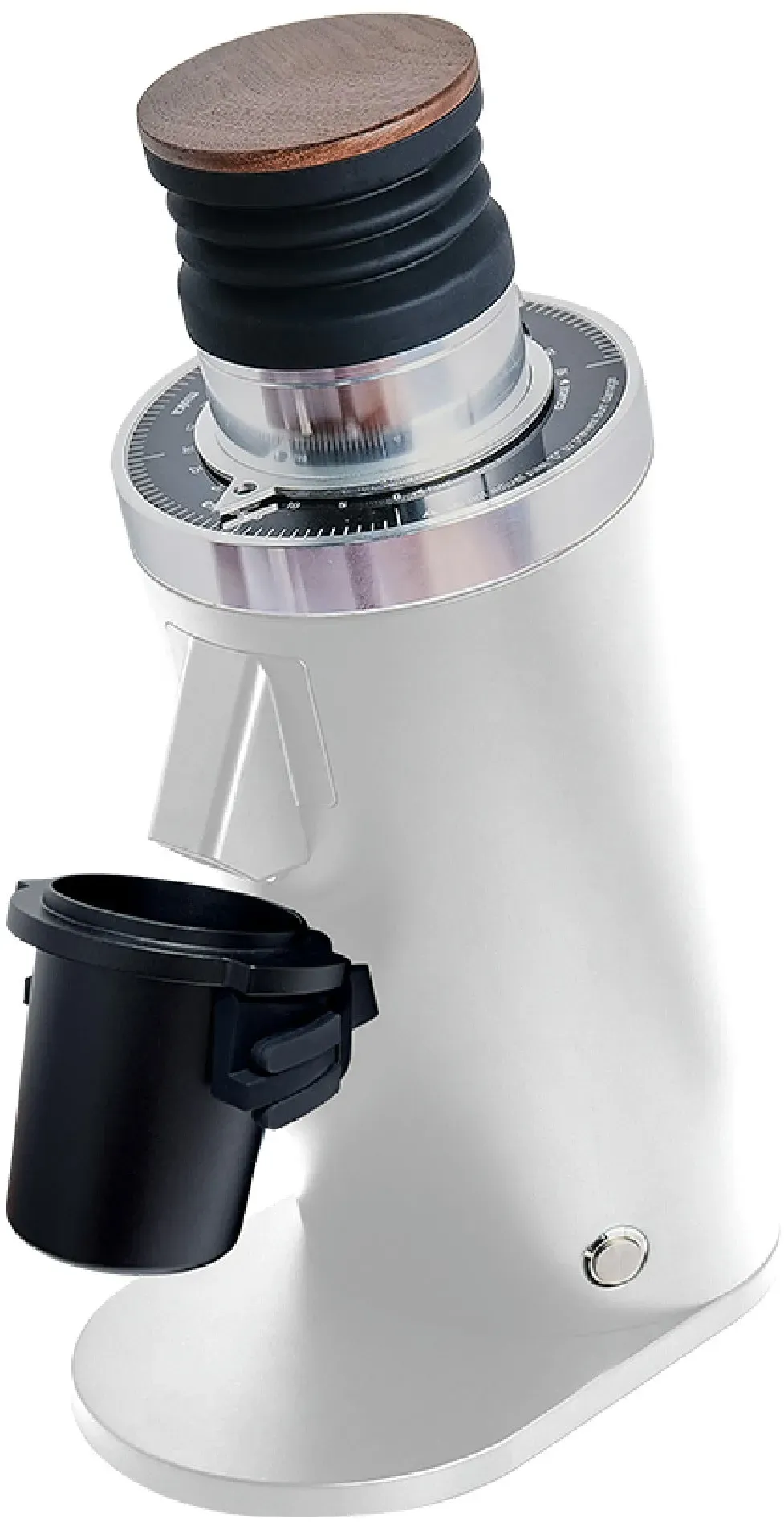 ROASTLY DF64 Red Ti Coffee Grinder Gen 3 III V3, Famous White Label, Electric Single Dose Coffee Grinder, Nearly Retention-Free (White)