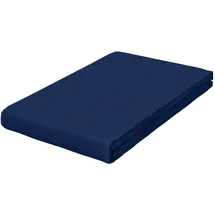 schlafgut Pure Topper Baumwolle 90 x 190 - 100 x 220 cm blue deep