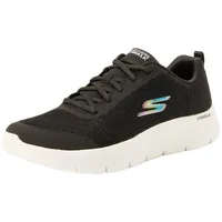 Skechers Damen GO Walk Flex Viva, Black Textile/White Trim, 41 EU - 41 EU