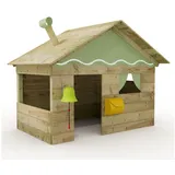 Wickey Spielhaus Hostel - Kinderspielhaus aus Holz, Gartenhaus für Kinder, extrem witterungsbeständig - aus kesseldruckimprägniertem Massivholz