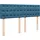 vidaXL Boxspringbett mit Matratze Blau 140x200 cm Samt