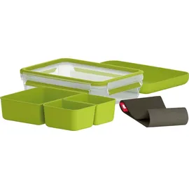 Emsa Clip & Go Lunchbox grün 6,3 cm hoch 1,2 l