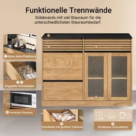SoBuy Sideboard Kommode Küchenschrank Flurschrank 112x89x40cm FSB99-N