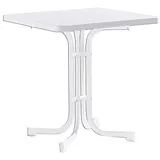 Sieger Boulevard-Klapptisch mit mecalit-Pro-Platte 70 x 70 x 72 cm weiß/marmordekor weiß