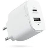 Alogic 2-Port 32W Rapid-Power USB-C GaN-Wandladegerät weiß