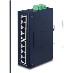 PLANET Managed Industrial Gigabit Switch 8-Port 10/100/1000 Mbps IP30 Slim Type