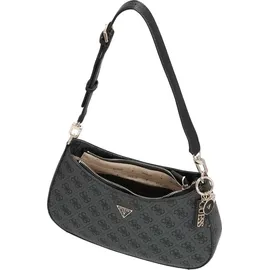 GUESS Noelle II Top Zipper Shoulder Bag Coal Logo - Einheitsgröße