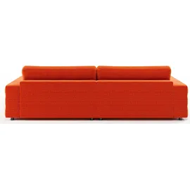 Candy Big-Sofa Polyester 3-Sitzer Orange
