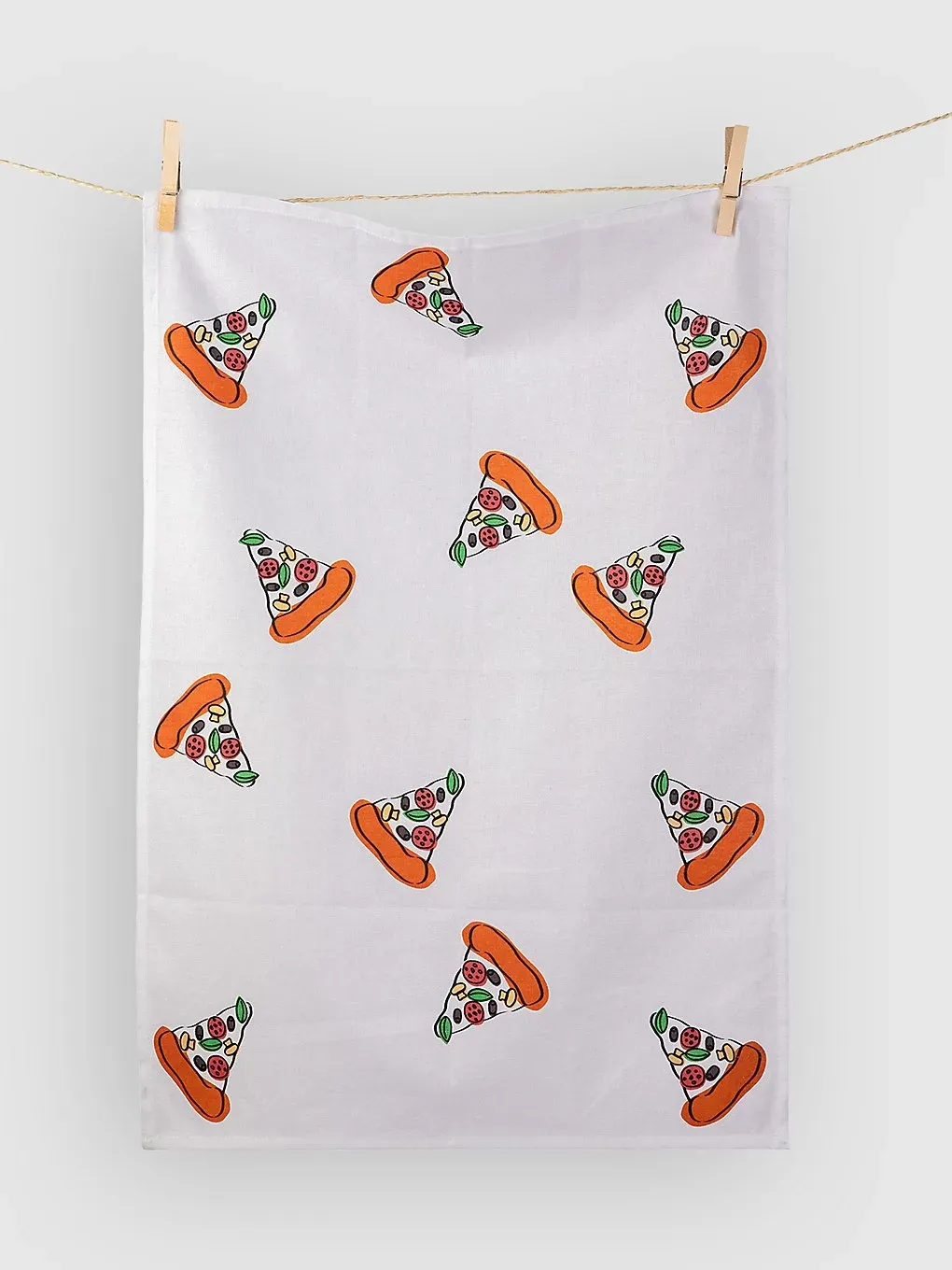 bitten Pizza Tea Kitchen Towel multicolor Gr. Uni