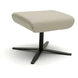SCHÖNER WOHNEN-Kollektion Hocker Sky Leder Light Grey