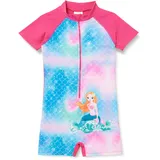 Playshoes UV-Schutz Einteiler Unisex Kinder Badeanzug Schwimmanzug Badebekleidung, Meerjungfrau, 110/116