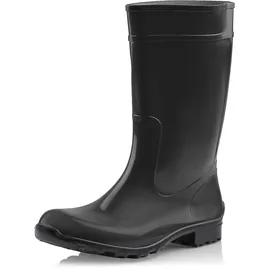 Ladeheid Damen Gummistiefel 100% Wasserdticht Regenstiefel Damen LA-967 (Schwarz/Schwarz, 42 Eu)
