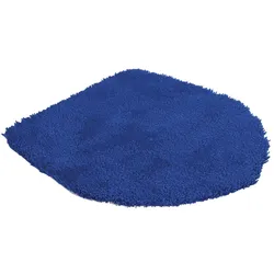 Badematte, blau (royalblau), WC-Deckelbezug (47cm x 50cm),, Badematten