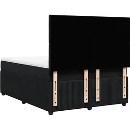 vidaXL Boxspringbett 140 x 200 cm Schwarz
