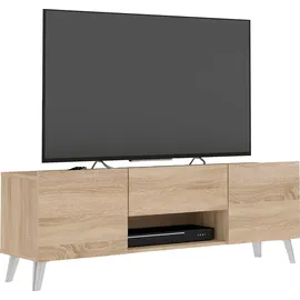 FMD Brighton Lowboard 140 cm Braun Holz