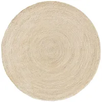 benuta pure Juteteppich Jutta Ivory ø 80 cm rund - Naturfaserteppich aus Jute