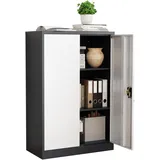 VCM Malivo Aktenschrank 3fach 80 x 40 x 180 schwarz