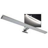 ChiliTec LED Spiegelleuchte Spiegelschrank-Leuchte 60cm IP44 12Watt 960 Lumen Badezimmer Wand- und Aufbaumontage Beleuchtung für Schrank Spiegel Bad Alu-Optik Neutralweiß