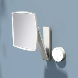 Keuco iLook_move Kosmetikspiegel, beleuchtet, eckig, mehrstufig einstellbare Lichtfarbe, Glasbedienfeld, 17613069002,