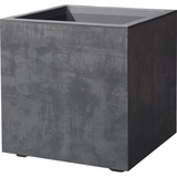 Deroma Pflanztopf Millenium Kunststoff anthrazit 39 x 39 cm
