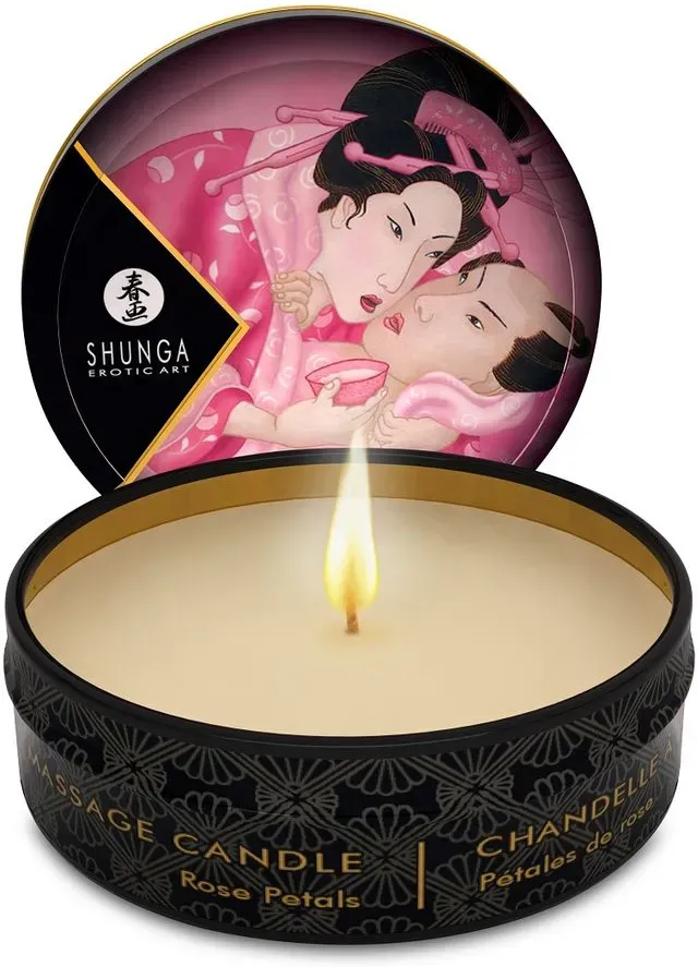SHUNGA - MINI CARESS BY CANDELIGHT ROSES MASSAGEKERZE 30 ML