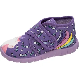Fischer Markenschuh Hausstiefel Lila 25