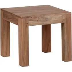 FineBuy Couchtisch Massiv-Holz 45cm Wohnzimmertisch Landhaus Beistelltisch natur