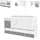 Lorelli Babybett Trend Plus 70x160cm Schreibtisch Kinderbett Schubladen Kommode weiß dunkelgrau