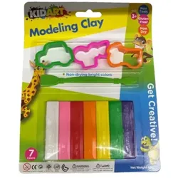 Kid Art: Modellier-Set mit Formen - 7 Farben