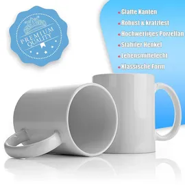 BigDean Kaffeetasse 0,3 l Weiß 6 St.