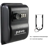 Pavo Deluxe Schlüsseltresor grau Zahlenschloss