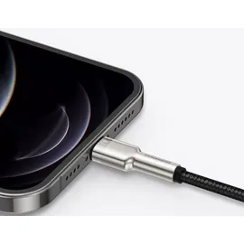 Baseus Cafule Metal USB-A für Lightning 2.4A 1m, Schwarz