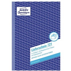 Avery Zweckform Lieferschein »721« A5 mit Empfangsschein gelb