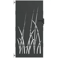 vidaXL Gartentor 85 x 175 cm Schwarz/Stahl