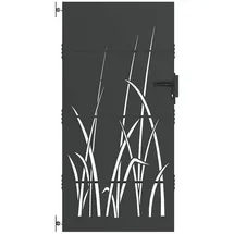 vidaXL Gartentor 85 x 175 cm Schwarz/Stahl