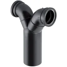 Geberit Doppelanschlussbogen 90 Grad DN 100/100/100 für Wand-WC