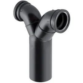 Geberit Doppelanschlussbogen 90 Grad DN 100/100/100 für Wand-WC