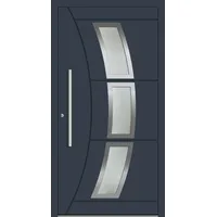 SCHÜCO Aluminium Haustür "LUISA" ADS 75.SI RC2 Anthrazit RAL 7016 beidseitig innen öffnend DIN links