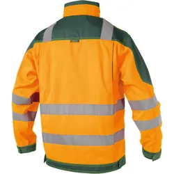 DASSY® Orlando Warnschutz Arbeitsjacke - neonorange/flaschengrün - S