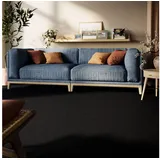 Steffensmeier Teppichboden Cambridge Young Meterware | Auslegware für Kinderzimmer Wohnzimmer Schlafzimmer | Schwarz, Größe: 400x500 cm