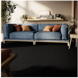 Steffensmeier Teppichboden Cambridge Young Meterware | Auslegware für Kinderzimmer Wohnzimmer Schlafzimmer | Schwarz, Größe: 400x500 cm