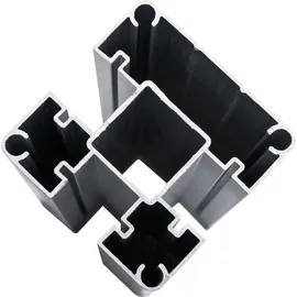 vidaXL Zaunelement WPC 95 x 180 cm Schwarz