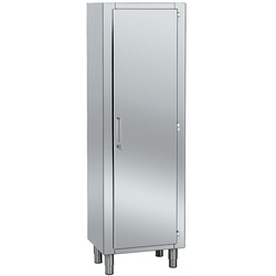 Edelstahl schrank 1 tür 4 regale - 600x600x1900 mm - 10000420 Eurast
