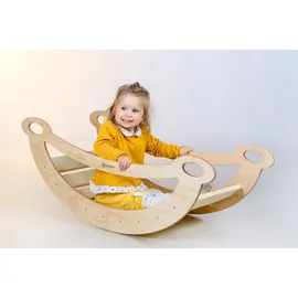 BabyGO Bogenwippe, in Hellbraun - (B)110 x (H)30 x (T)41 cm - ab 3 Jahren