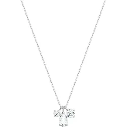 Kette mit Anhänger SWAROVSKI "Schmuck Geschenk Mesmera Halskette", silber (metallfarben, kristallweiß), Halsketten, Damen, Metall, L: 45cm, glänzend, glitzernd, mit Swarovski Kristall