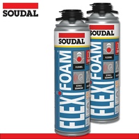 Soudal 2 x 500 ml Flexifoam Gun elastisch Montageschaum Pistolenschaum