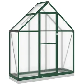 vidaXL Gewächshaus Alu Grün HKP 0,98 m2