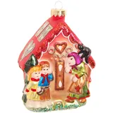 Krebs Glas Lauscha Weihnachtsornament Lebkuchenhaus 1-tlg. 13cm